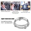 Upgraded 7" Headlight Mounting Bracket Aluminum Round Rings for Motorcycle Car