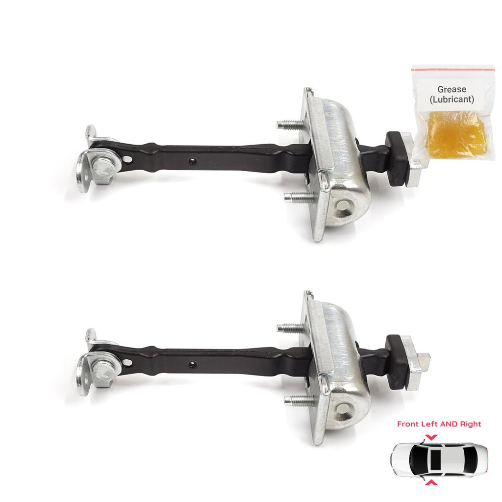 BDP939-1 2 Pieces Front Left AND Right Door Catch Hinge Brake Stop Check Strap Limiter for Jaguar S-Type X200 1999-2008 XR835423552AA