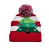 Hot Sale Jacquard Christmas Hat Hairball Ruffled New Year's Gift Winter Warm Cover Knitted Hat