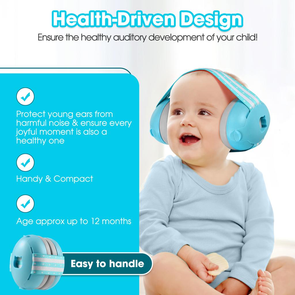 C10 Baby Earmuff Mini-headset Adjustable Noise-proof Ear Protection Kids' Outdoor Sleep and Airplane Anti-noise Earmuffs