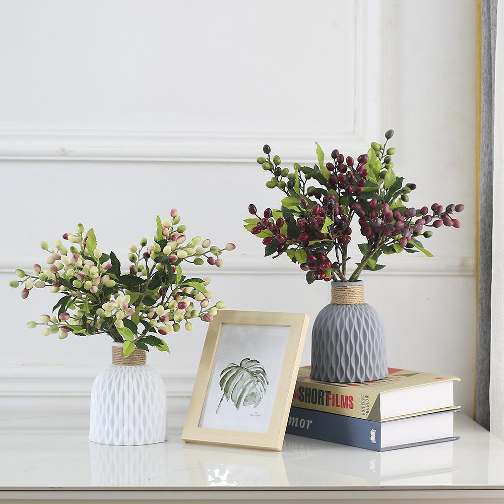 Berries, Olives, Beans, Christmas Artificial Flowers, Home Decoration, Flower Wall, Plant Wall, Fake Flower Photography Props