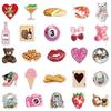 50PCS Aesthetic Pinterest Sticker Decoration Fashion Harajuku Laptop Luggage Creative Wall Bar Decor Streetwear Creative Sticker