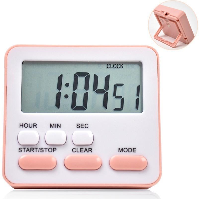 Multifunction Silent Timer With Magnetic Mount For Students And Kitchen Use