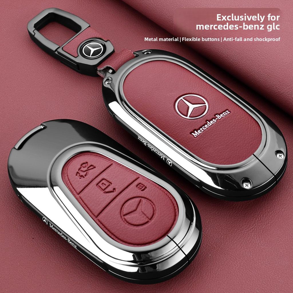 Car Key Case Cover for Mercedes-Benz A B C E G S Class CLA CLS GLA GLB GLC GLE GLS EQA EQB EQC 3 Buttons Auto Accessories CE6