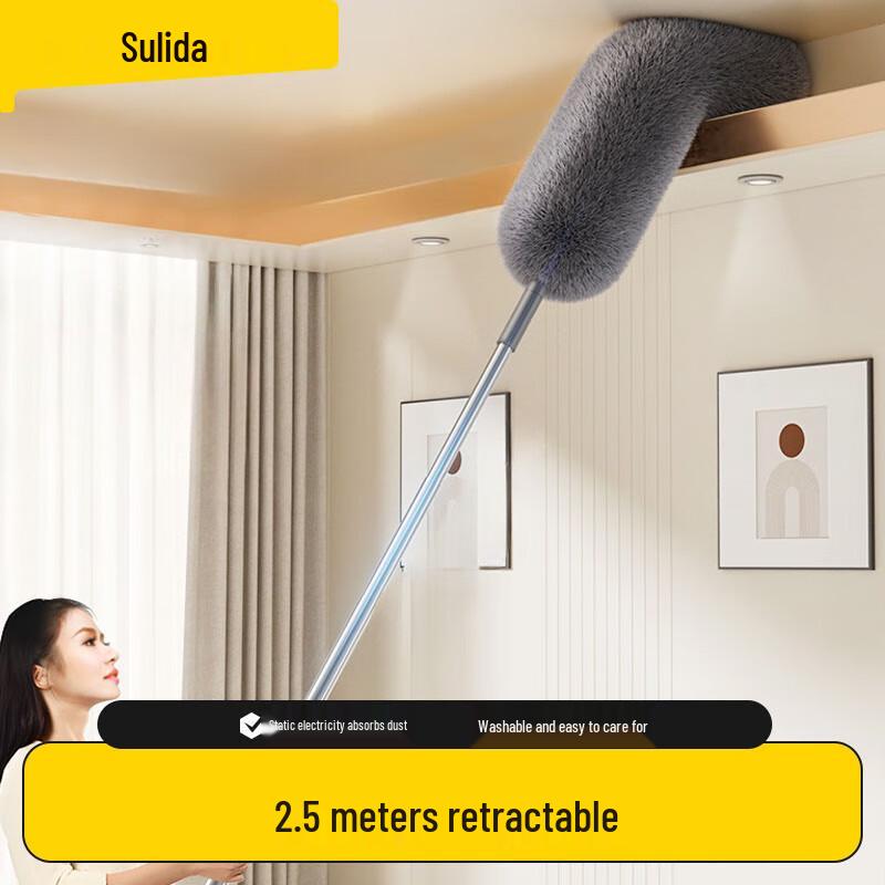 

Retractable Electrostatic Fiber Dust Duster