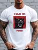 I Said Im Fine Angry Black Cat Graphic Unisexs Crew Neck Soft Cotton Short Sleeve Funny Slogan Casual Daily Streetwear Basic Tees