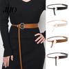 Comfortable Women Belt Imitation Leather Adjustable Waist Circumference Accessory Dress Shirt Coat Waistband Fashion Accessories Wear-resistant