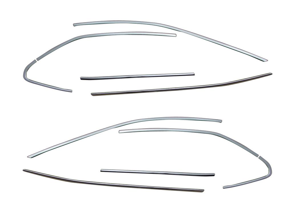 BRIGHTZ Camry Finish Stainless Steel Window Moulds AXVH70/AXVH75 Ultra-Mirror (10-Piece Set) [WIN-SET-052] (AXVH H70/H75 70/75)
