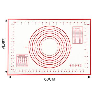 60*40cm Silicone Baking Mat Pizza Dough Maker Pastry Kitchen Cooking Tools