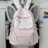 Schoolbag Korean schoolbag Junior high school girls ins fresh casual high value backpack High school students large capacity lightweight backpack