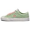 One Star Pro Corduroy Comfort Retro Distressed Low-Top Canvas Shoes Unisex Green Pink (Unisex) Canvas Shoes A03755C