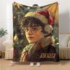 Custom Name Hogwarts Crest blanket for Couch & Bed, Plush Cozy Fuzzy Blanket Super Soft & Warm Blankets for Fall and Winter. 0908112