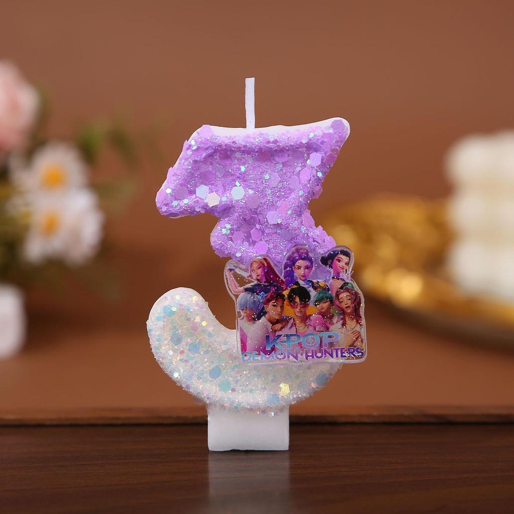 Handmade Cartoon Number Birthday Candles for First Celebration