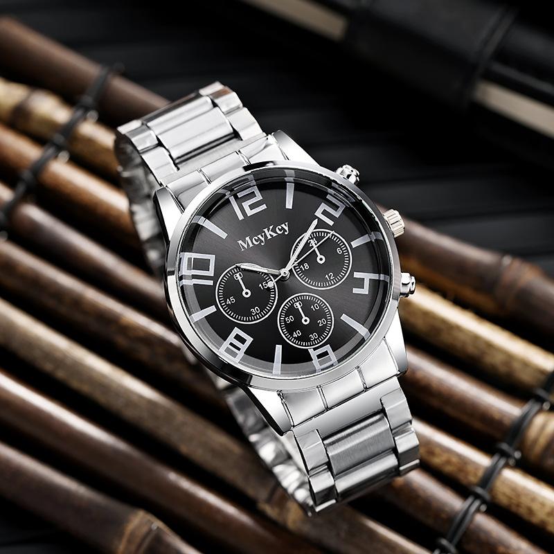 Men'S Business Steel Belt Watch, Prism Glass, Xi Yin Model