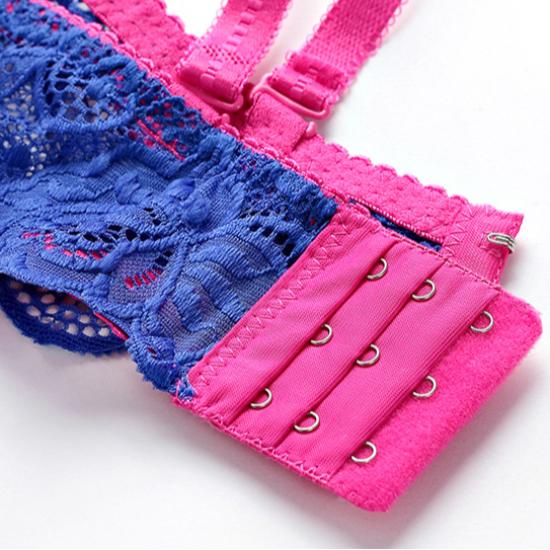 Evropská a americká dámská mosazná podprsenka Sexy krajková podprsenka Tenký košíček Spodní prádlo S push-up efektem Vystužená Spodní prádlo Top