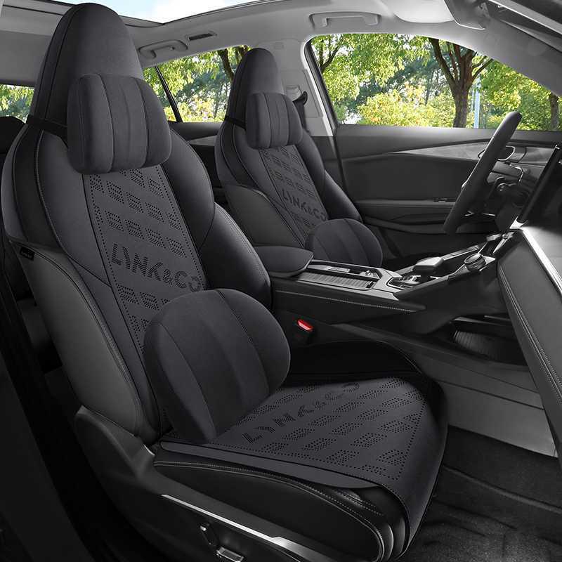 Suede All-Season Semi-Enclosed Saddle Seat Cushion for Lynk & Co 06