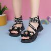 Sandali da Bambina Estate Nuovi Scarpe Moda Principessa Bambina Stile Fata Fiore Bambino Suola Morbida Scarpe Perla