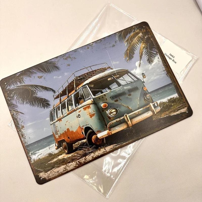 Auto Metal Wall Sign, Garage Bar Decor Plaque 20x30cm