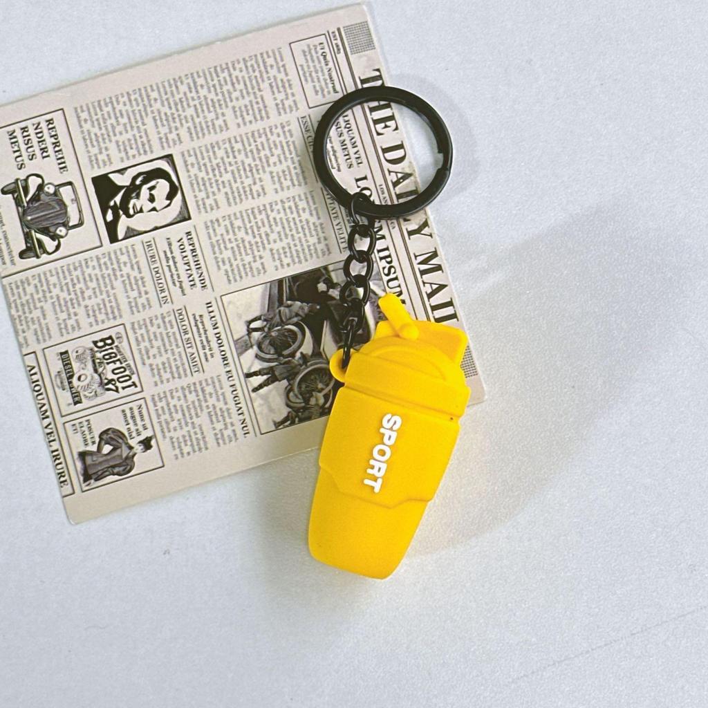 Eco Mini Gummi Pickleball Schläger Schlüsselanhänger - Sportrucksack Anhänger