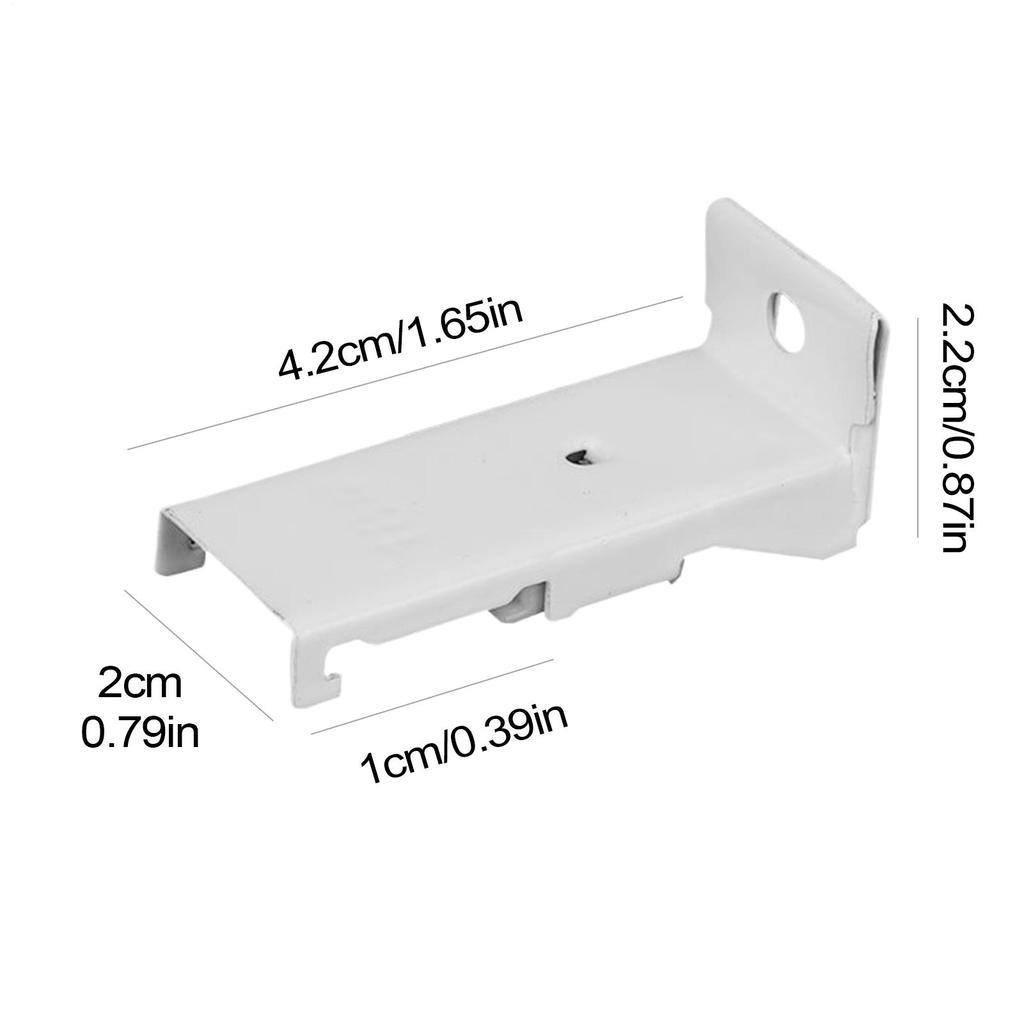 Drapery Track Ceiling Mount Wall Mount Brackets For Drapery Track 6 Piece Bendable Flexible Holder Hardware Set Support For Top