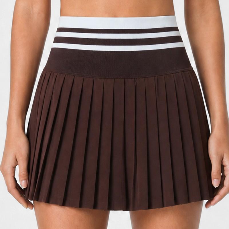 Womens Athletic Skort With Built-in Shorts Tennis Badminton Running Yoga Sportswear