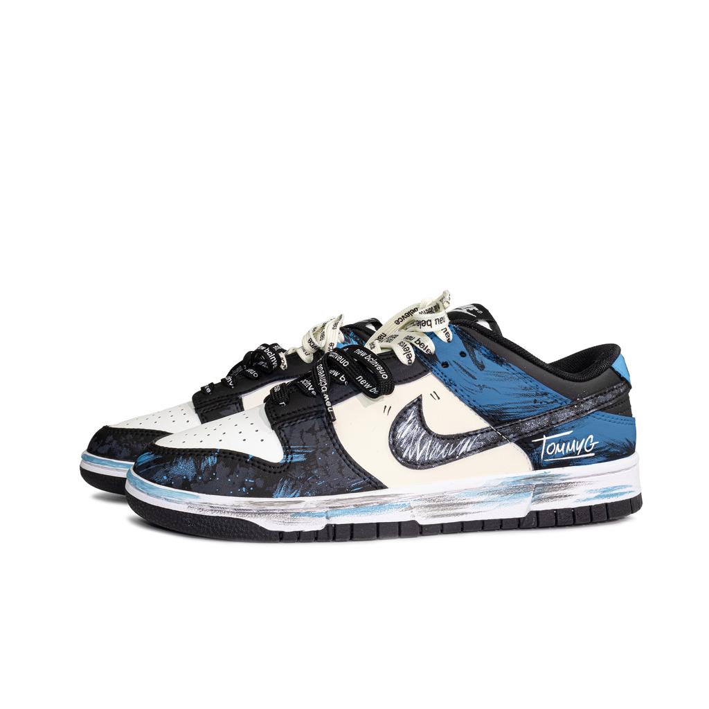 Nike Dunk Liberty Coast Abrasion Resistant Low Top Skateboard Shoes Unisex Blue Black HF5441-100(Team584-)