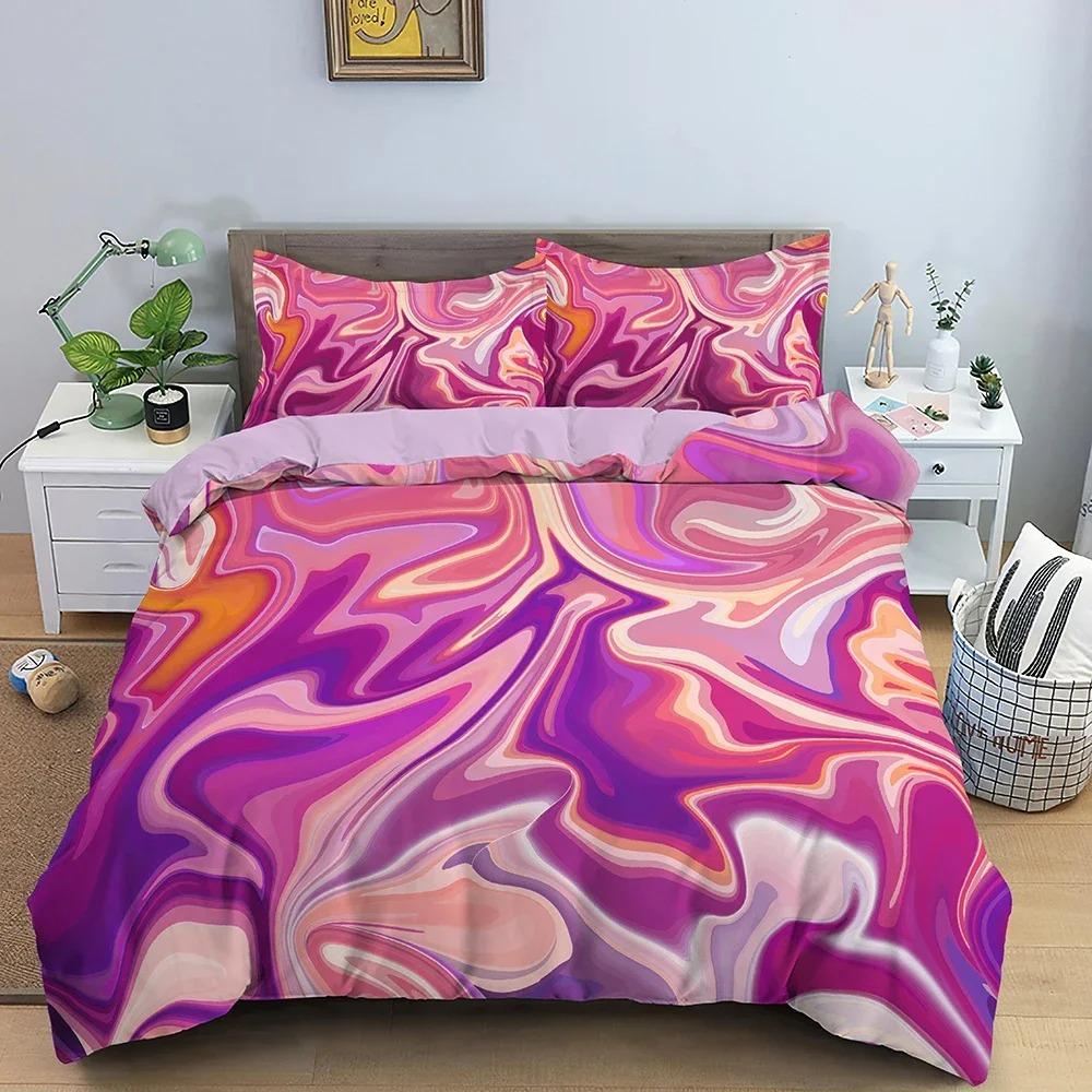 Comfortable Stylish Pattern Duvet Cover Set With Duvet Cover And Pillowcases King Queen Twin Sizes For All Ages