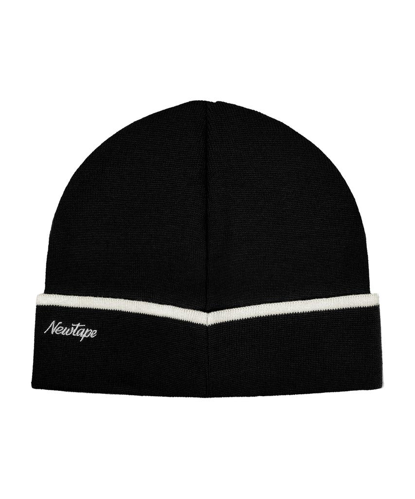 Nyuteib All Day Bear Beanie Big Head Fit - Black Bear