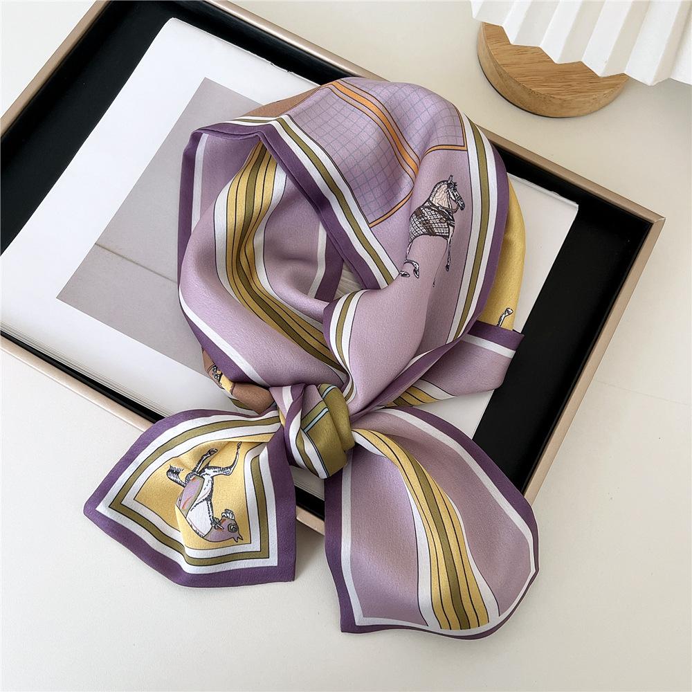 Pingjiao New Style Spring And Autumn Professional Decoration Versatile Small Silk Scarf Women'S Scarf Narrow Long Hair Strap Tie Bag Belt