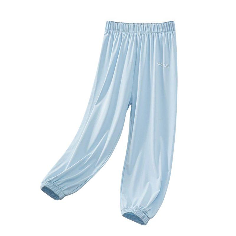 3-14 Years Kids Summer Lightweight Breathable Pants Sunscreen Anti-mosquito Pants