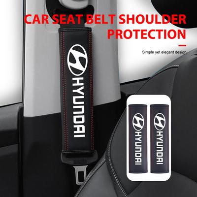 For Hyundai Car Seat Belt Shoulder Cover Decompression Comfort Safety Belt Protective Cover NLINE I30 I20 Venue Tucson Kona IX35 PP16