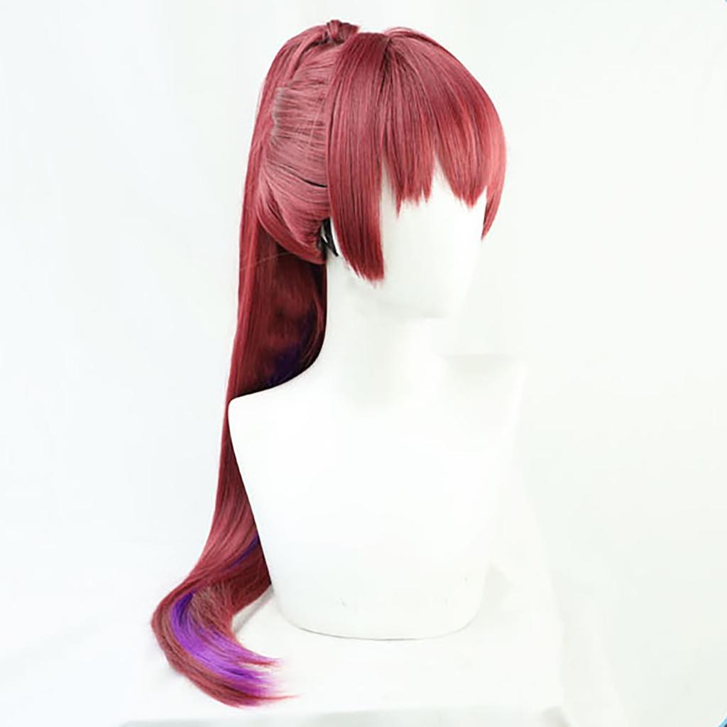 VTuber Hololive Nijisanji Cosplay Halloween Wig [milky Time] (Houshou Marine, Ponytail)