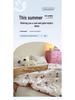 Cartoon Milk Knit Cotton Baby Quilt – Cooling Summer Blanket for Infants