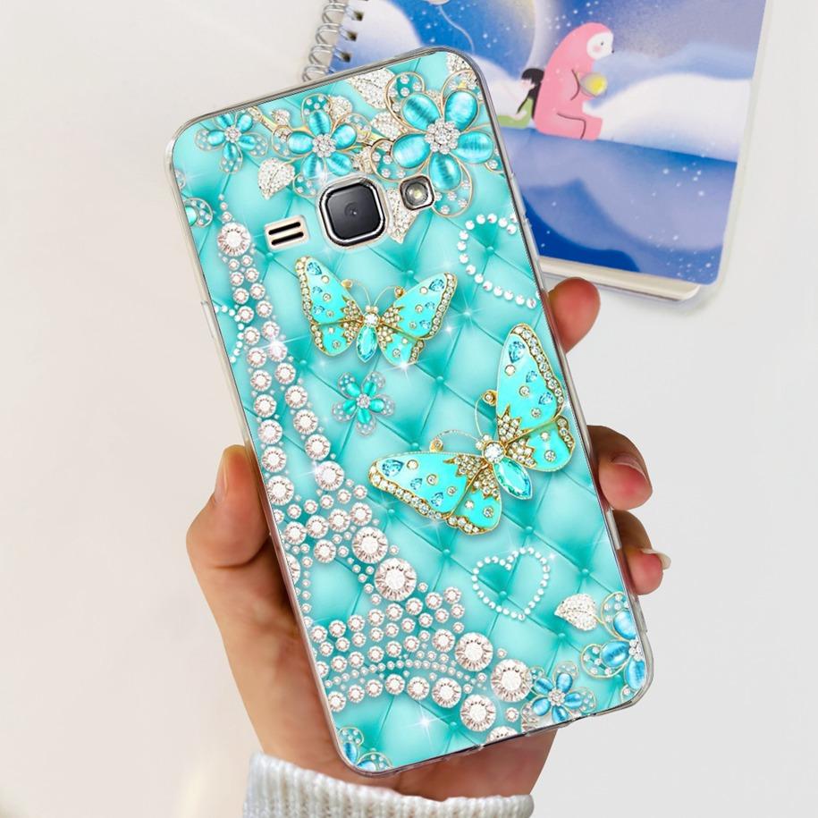 For Samsung J1 2016 Case SM-J120F Cover Fashion Marble Flower Soft Silicone Phone Cover For Samsung J1 Mini J105F J 1 2016 Funda