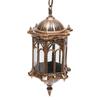 Vintage Glass Lampshade Antique Pendant Light Waterproof Outdoor Decorative Pendant Lamp E27 Suitable for Patio,Courtyard,Garden
