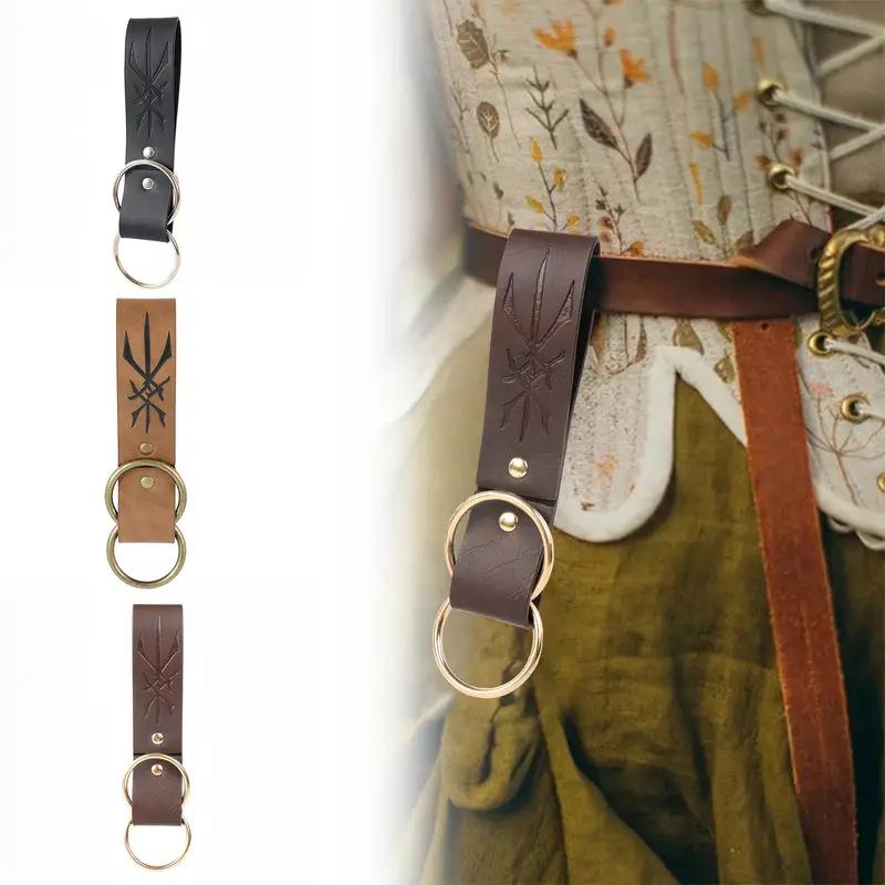 Medieval Viking Leather Cosplay Costume – Magic & Steampunk Props for Halloween