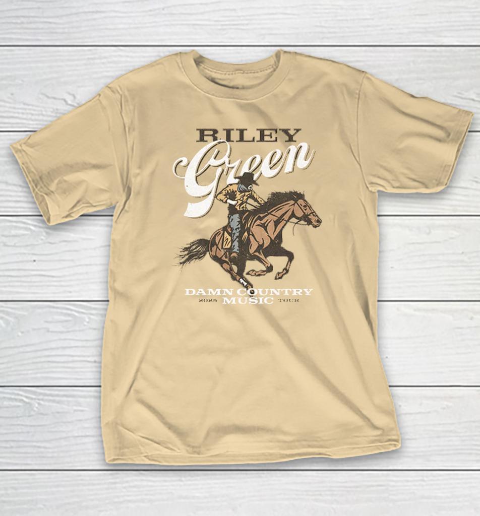 NEUES Riley Green Damn Country Music Tour 2026 S bis 5XL Sandfarbenes T-Shirt