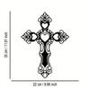 Vintage Metal Wall Cross Ornament Iron Art Decor Home Gift Cafe