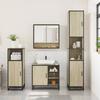 3 Piece Bathroom Furniture Set In Sonoma Oak Particleboard