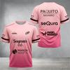 Maglia Sportiva Professionale da Padel da Uomo a Manica Corta Traspirante Asciugatura Rapida Top da Allenamento Partita Divisa di Squadra Stampata