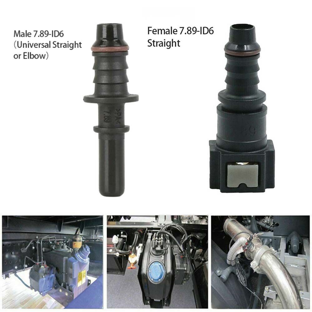 Fuel Line Connector Auto Fuel Line Hose Coupler Straight Connector Quick Release Female Connector