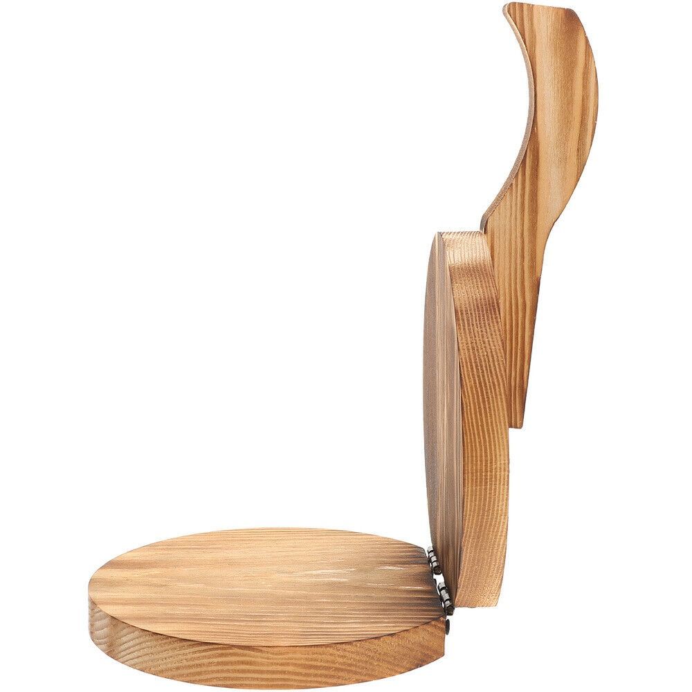 Wooden Dumpling Wrapper Presser Pastry Tool Round Shape Chapati Presser Kitchen Baking Accessories Dough Presser Household