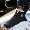 2025 New Winter Children's Waterproof Cotton Shoes High-top Snow Boots Velvet Non-slip Camouflage Bottom To Keep Warm