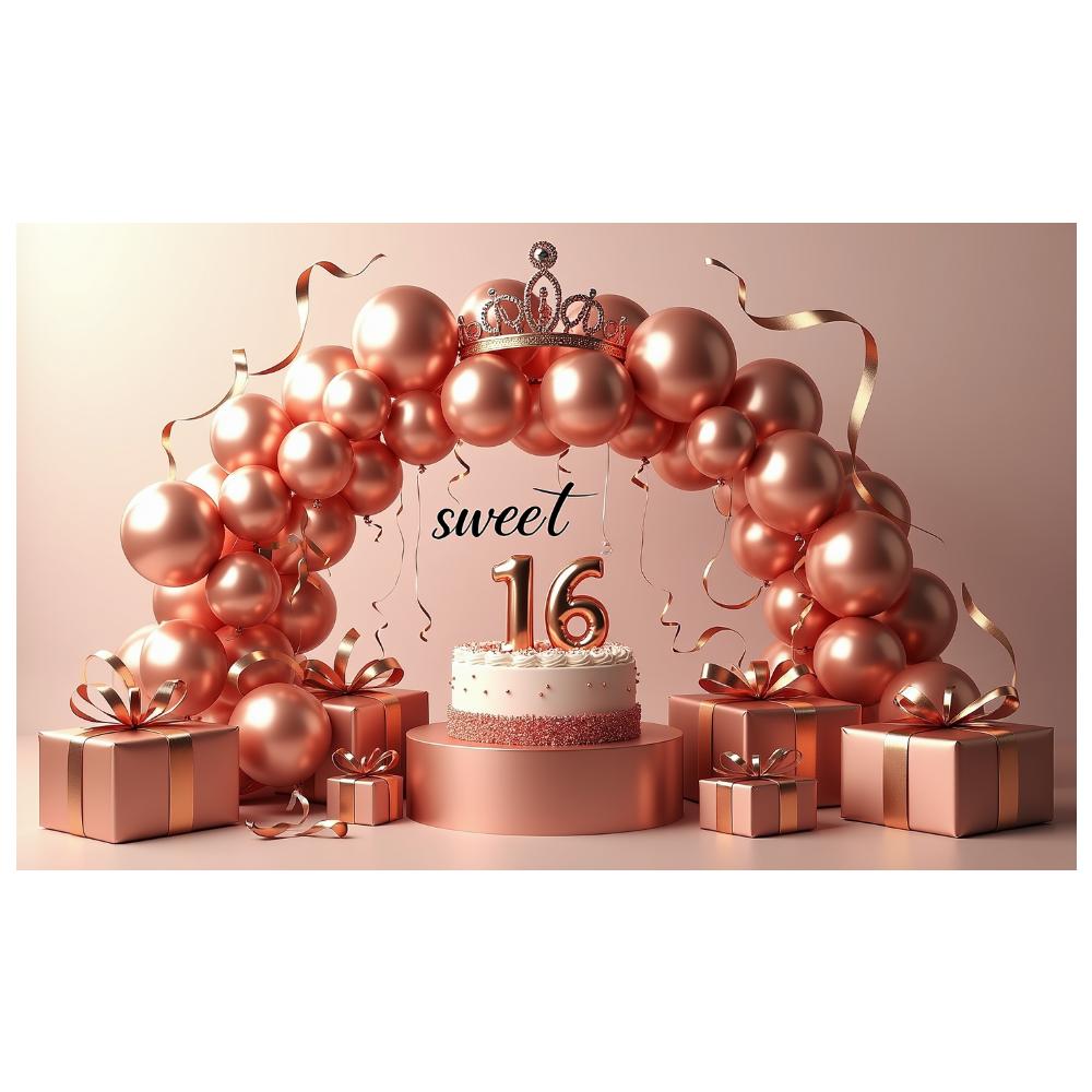 Party Decorations Sweet 16 Banner Birthday Banner For Indoor Decoration Girls Birthday Milestone Birthday