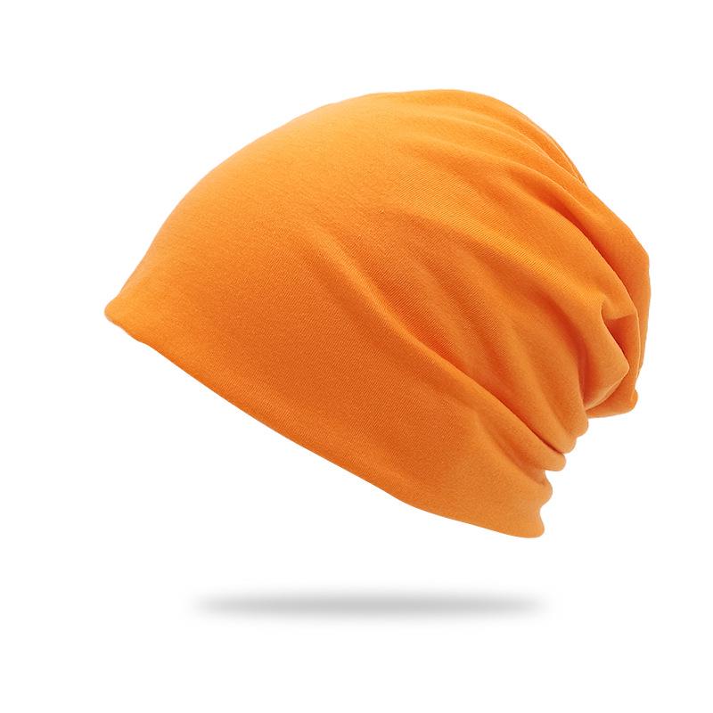Cross-border Solid Color Slouchy Beanie - Double-Layer Postpartum Hat for Cold Weather