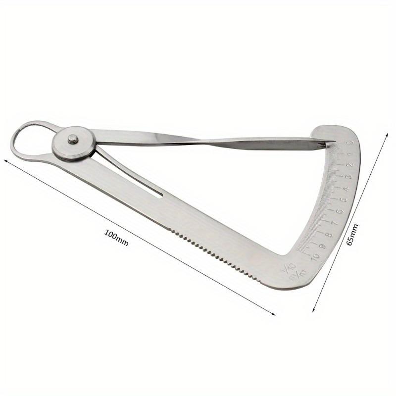 Calibro di misurazione da 1 pezzo per misure da 0 a 10 mm, calibro per laboratorio odontotecnico, calibro per corone dentali in metallo e cera, strumenti chirurgici