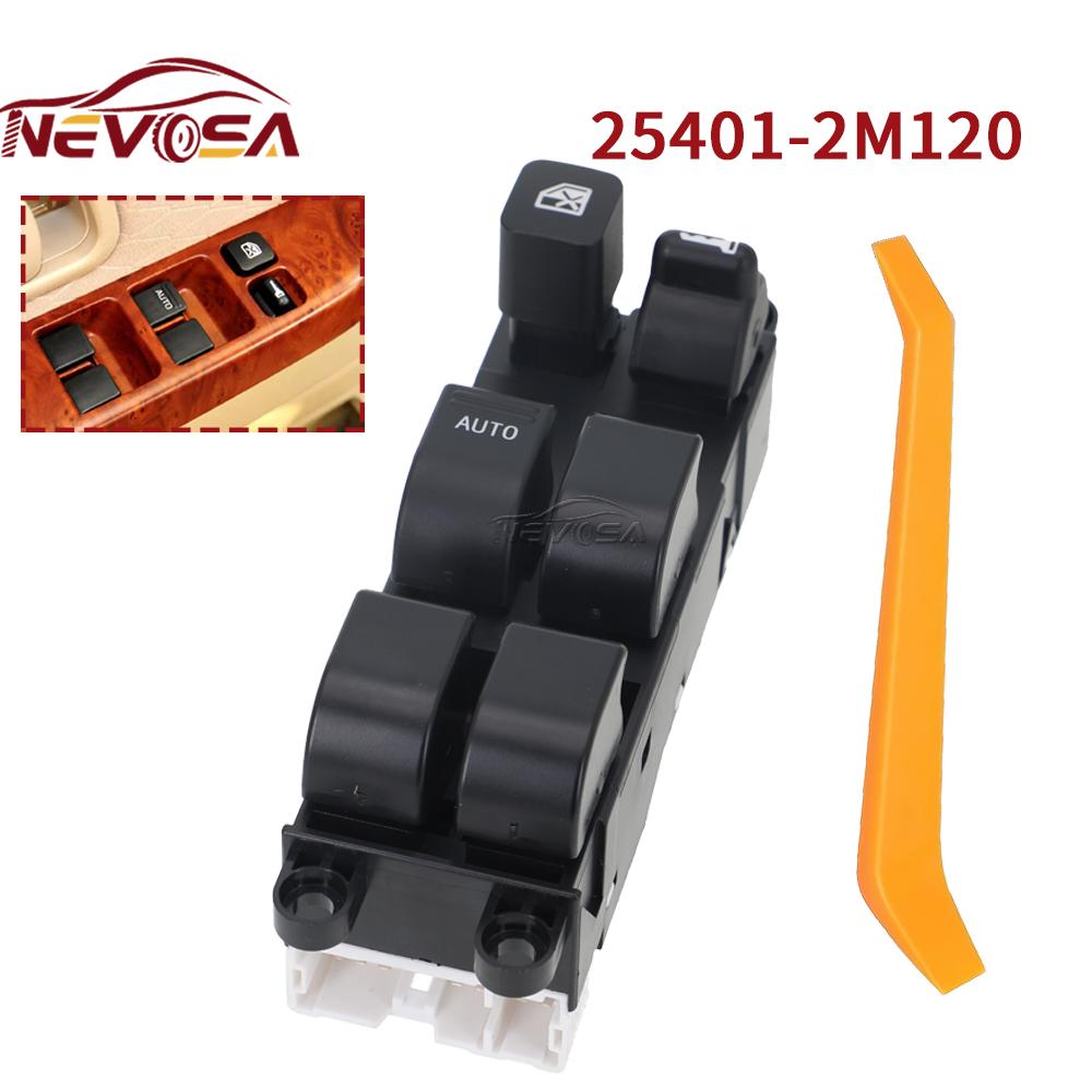 

Left Hand Driver 25401-2M120 For Nissan Sunny B14 1997 Navara D22 D22F Bluebird Electric Power Window Master Control Switch Left hand driver