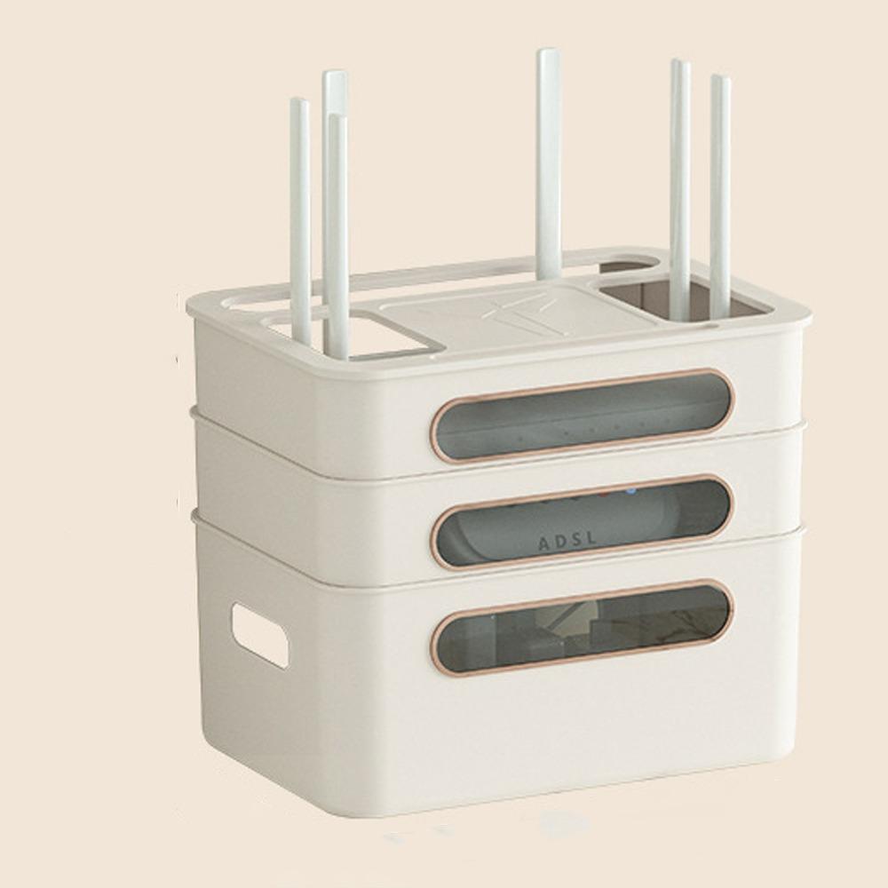 2/3/4-Tier Cable Management Box Ventilation Router Storage Box WiFi Box Holder  Living Room