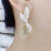 New Trend Enamel Btterfly Shape Stud Earrings Unique Design White Green Color Animal Small Earrings Women's Unsual Earrings