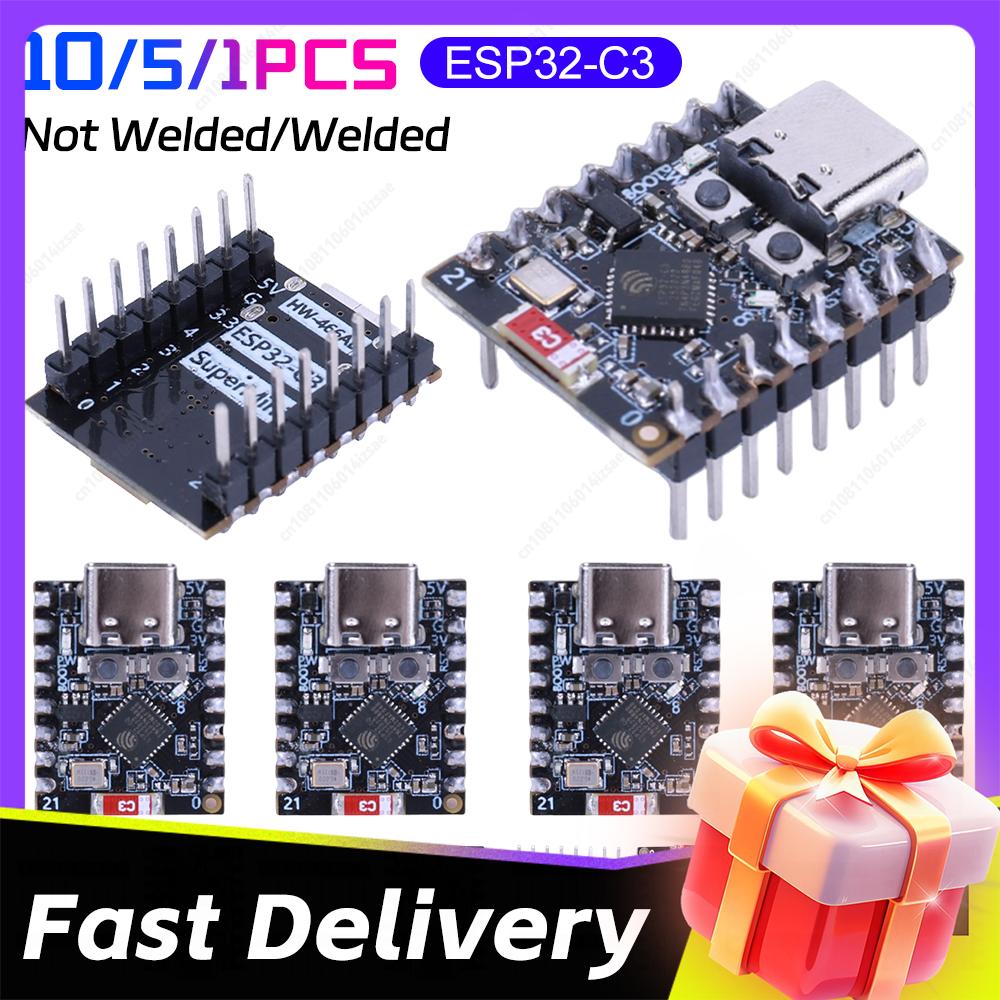 1-10PCS ESP32 C3 SuperMini Development Board ESP32-C3 WiFi Bluetooth Module Ultra-Low Power Consumption For Arduino